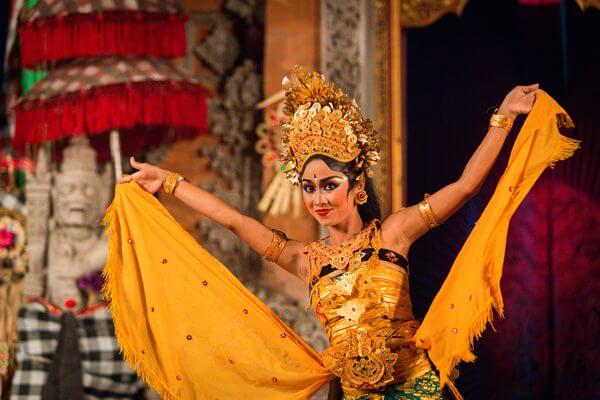 Indonesia traditional dance performance on stage